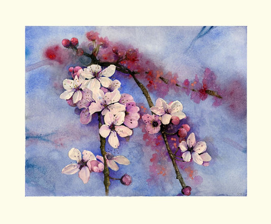 Dogwood Watercolor Hand Signed Giclee Print